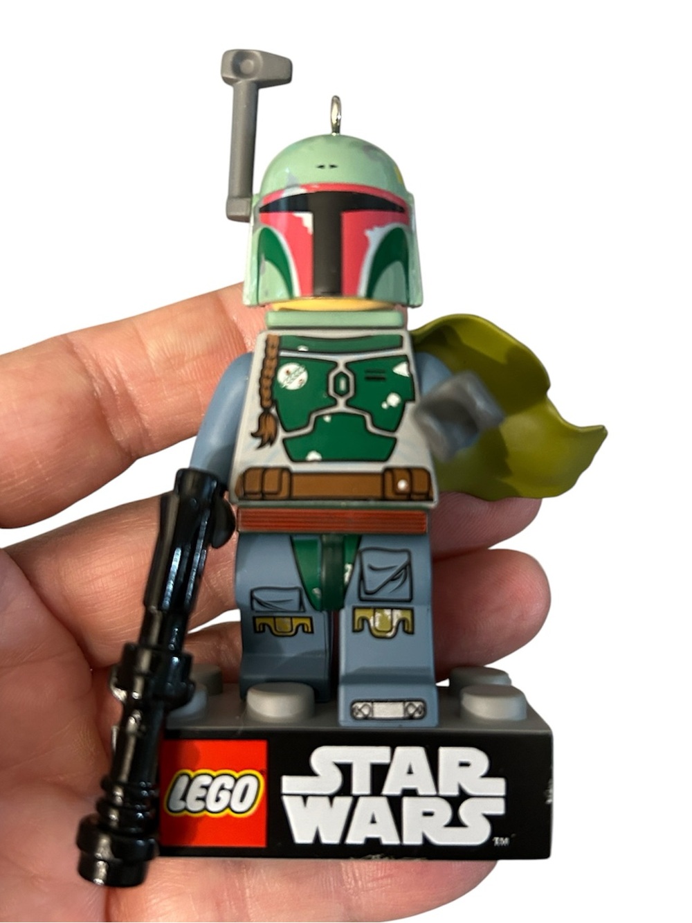 Hallmark Star Wars LEGO Boba Fett Minifigure Christmas tree ornament 2014